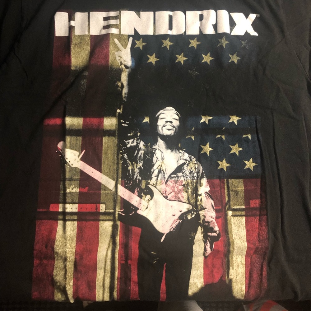Jimi Hendrix american flag shirt